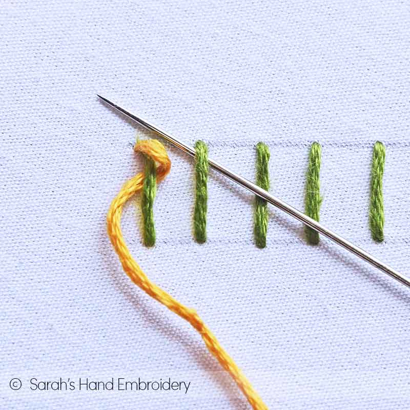 How To Do The Lock Stitch Sarah S Hand Embroidery Tutorials