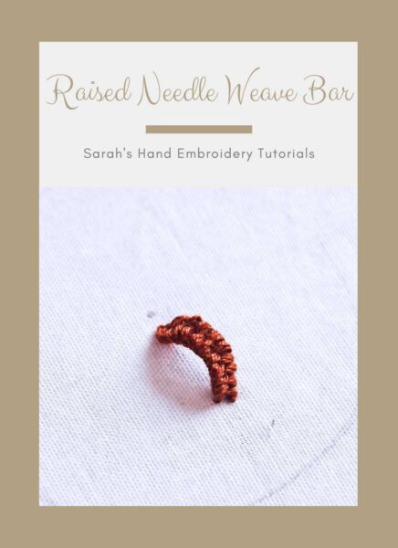 Raised Chain Band Sarah S Hand Embroidery Tutorials