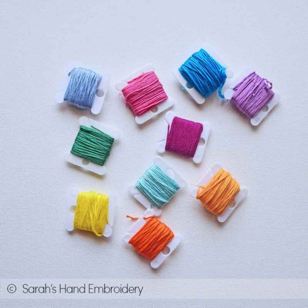 How many strands of embroidery floss to use? - Sarah's Hand Embroidery ...