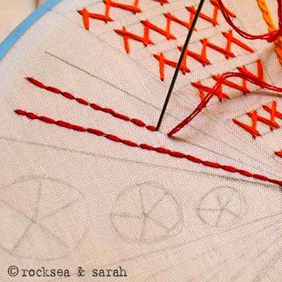 The 12 Basic Stitches and Color Wheel Sampler - Sarah's Hand Embroidery  Tutorials