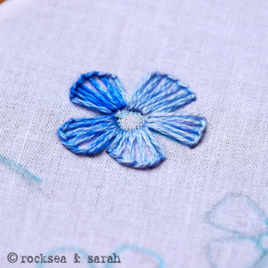 Stitch Flowers: Blanket Stitch - Sarah's Hand Embroidery Tutorials