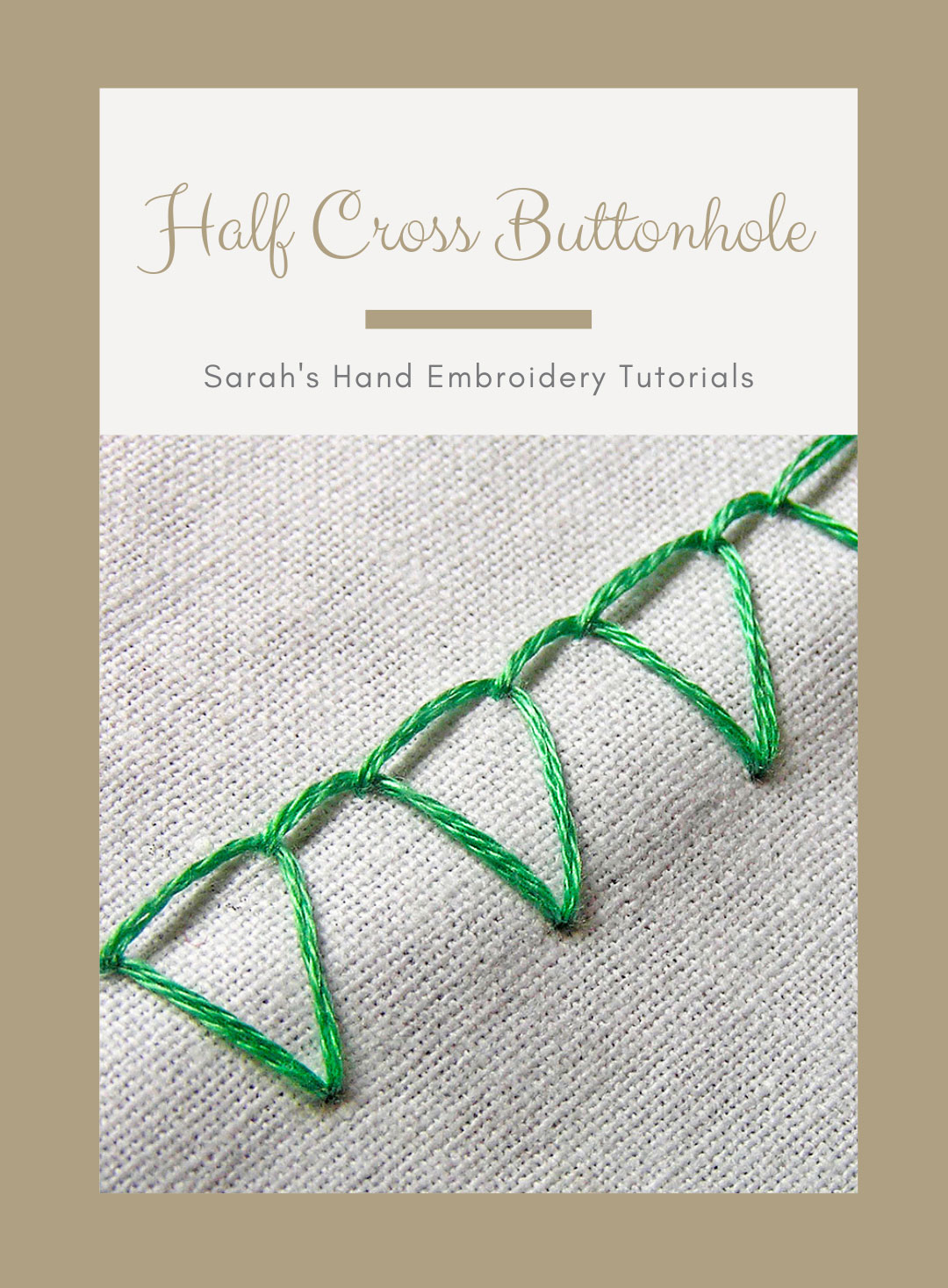 How to do Double Cross Stitch - Sarah's Hand Embroidery Tutorials