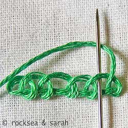 Detached Buttonhole Stitch - Sarah's Hand Embroidery Tutorials