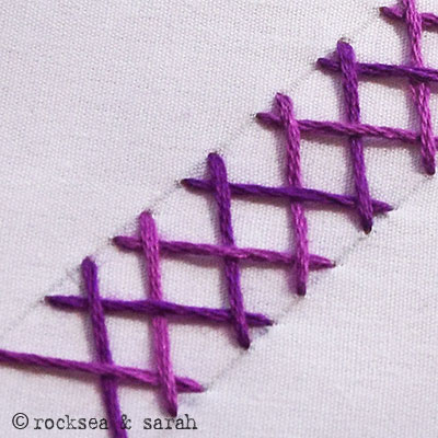 Download Interlaced Herringbone Stitch - Sarah's Hand Embroidery Tutorials