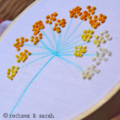 Stitch Flowers: French Knots - Sarah's Hand Embroidery Tutorials
