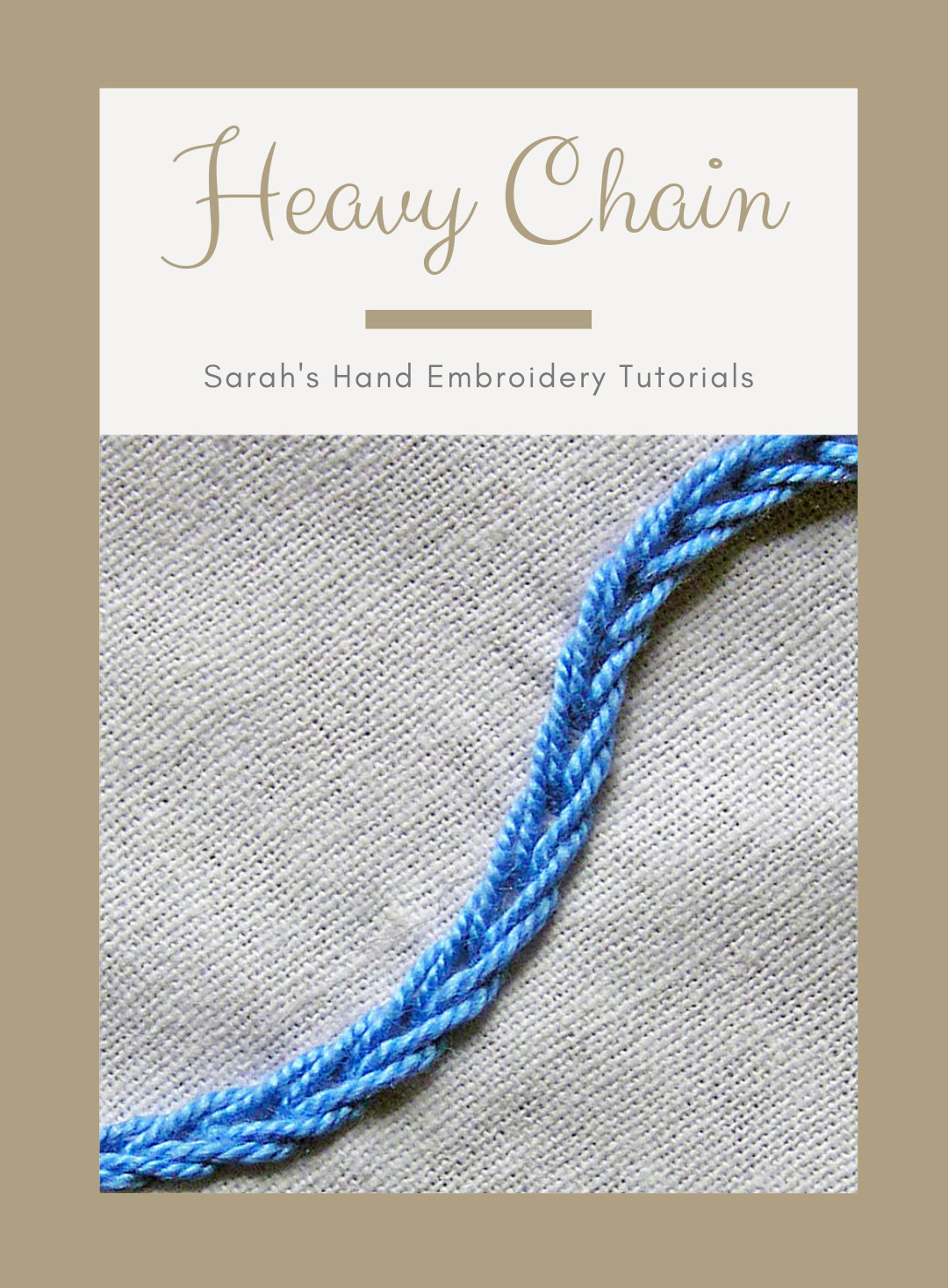 open chain stitch hand embroidery tutorial 