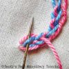 How to do the Interlaced Chain Stitch - Sarah's Hand Embroidery Tutorials