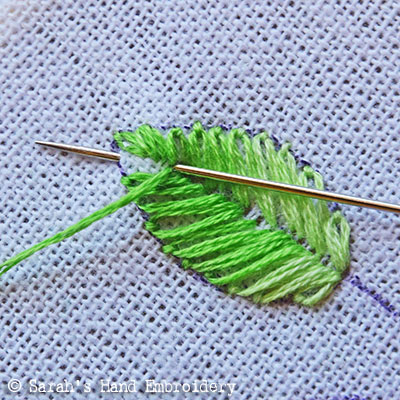 Stitch Leaf: Lazy Daisy - Sarah's Hand Embroidery Tutorials