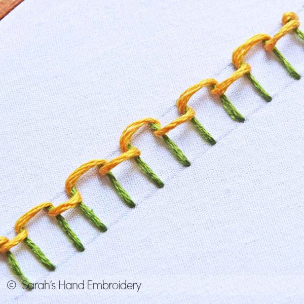 How to do the Lock Stitch - Sarah's Hand Embroidery Tutorials