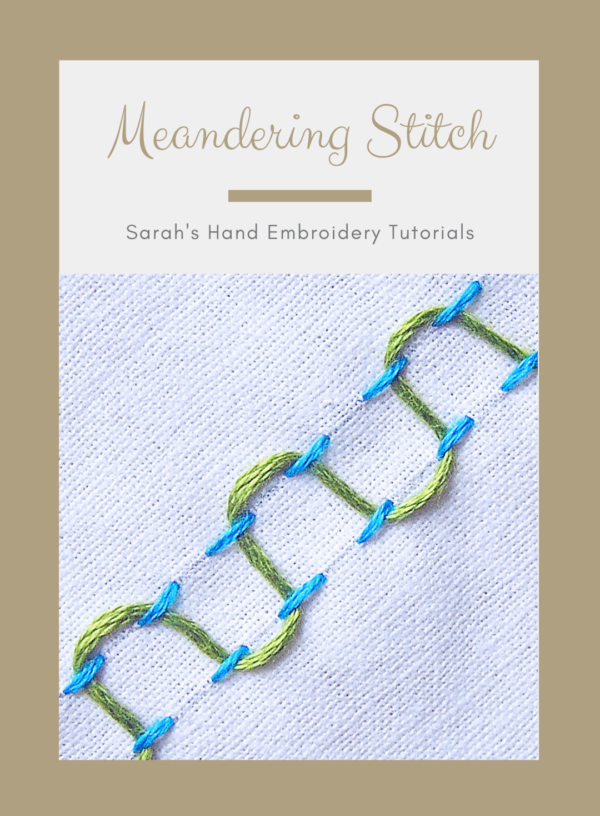 How to do the Clown Collar Stitch - Sarah's Hand Embroidery Tutorials