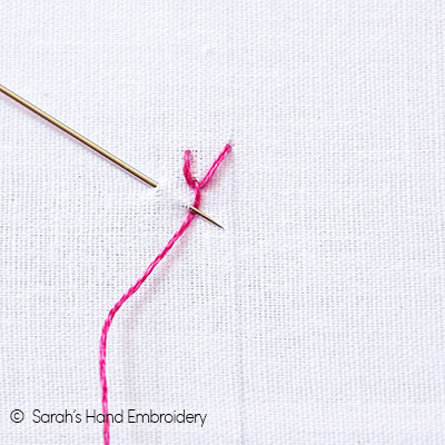 How to do the Slanted Cretan Stitch - Sarah's Hand Embroidery Tutorials