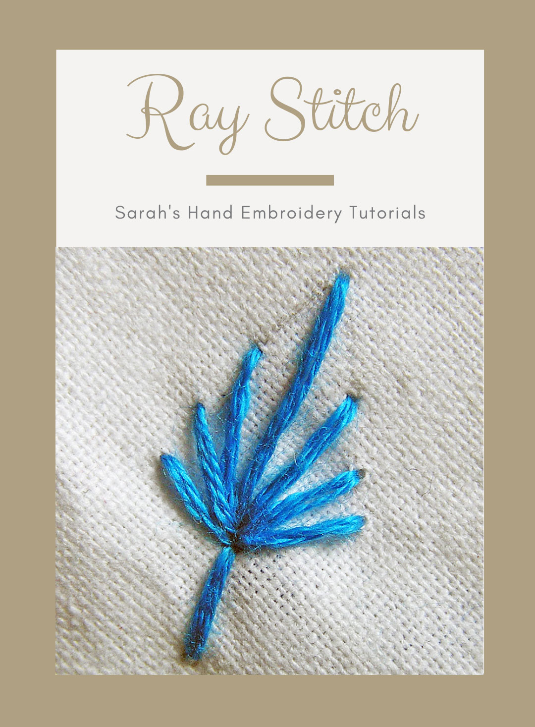 Needles - Sarah's Hand Embroidery Tutorials