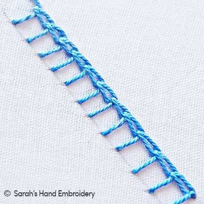 How to do the Sailor Stitch - Sarah's Hand Embroidery Tutorials