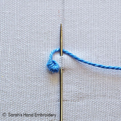 How to do the Shell Stitch - Sarah's Hand Embroidery Tutorials