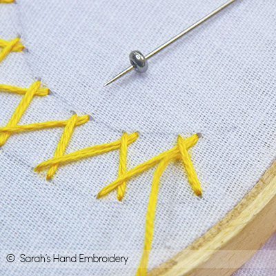 How to do Bead Embroidery with the Pekinese Stitch - Sarah's Hand Embroidery  Tutorials