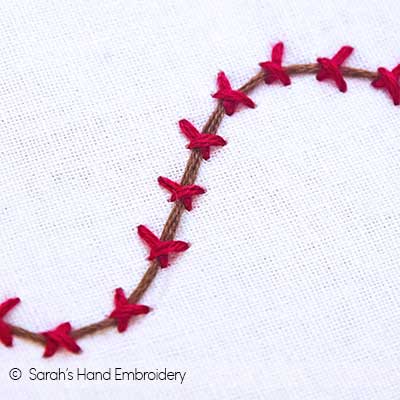 How to do the Thorn Stitch - Sarah's Hand Embroidery Tutorials